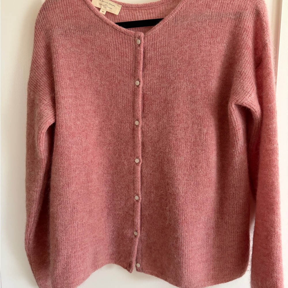 Sézane Dusty Rose Cardigan